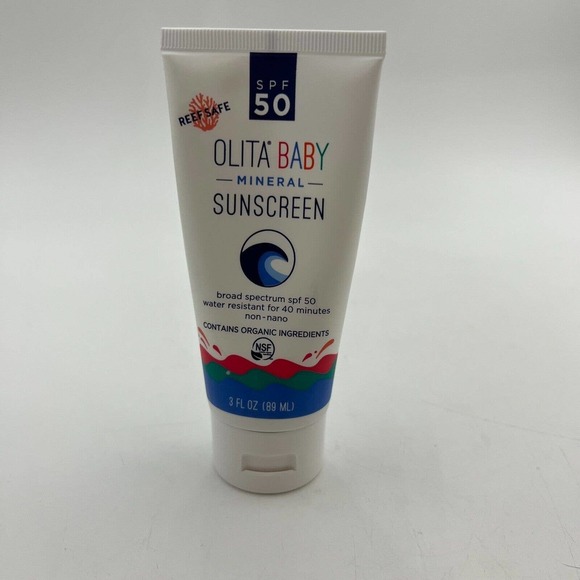 New! OLITA - BABY Organic Sunscreen Lotion / SPF 50 EXP 4/2023 - Picture 1 of 5